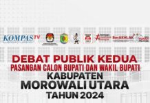 KPU Morowali Utara Akan Gelar Debat Cabup dan Cawabup Kedua