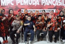 Pjs Bupati Jayadi Resmikan Sekretariat MPC Pemuda Pancasila Lutim
