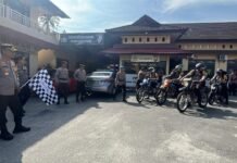 Kapolres Luwu Utara Lepas 65 Personilnya Untuk Laksanakan Pengamanan TPS di Wilayah Pegunungan