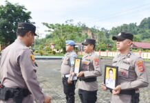 Dua personel Polres Morowali Utara di PTDH
