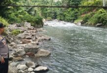 Air Sungai Tomoni Berubah Warna, Kapolsek Mangkutana Lakukan Peninjauan