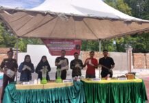 Kajari Luwu Utara Musnahkan Barang Bukti Sabu 250 Gram dan Senjata Tajam