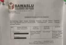 Bawaslu Luwu Timur Umumkan Penggerebekan Mobil Tim Paslon 02 di Wotu Bukan Money Politik