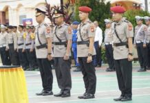 Sertijab Wakapolres dan Kasat Reskrim Polres Luwu Timur