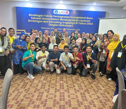 Dua Orang Guru Utusan Luwu Timur Mengikuti BIMTEK Layanan Bimbingan dan Konseling di Makassar
