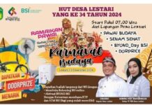 HUT Desa Lestari ke 34, Pemdes Lestari Gelar Karnaval Budaya