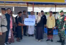 BPJAMSOSTEK Luwu Utara Serahkan Santunan Jaminan Kematian di Desa Cendana Putih