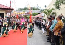 Bupati dan Wabup Luwu Timur Sambut Kedatangan Kapolda Sulsel di Mapolres Lutim