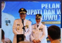 Dilantik Presiden, Irwan – Puspa Resmi Menjabat Bupati dan Wabup Lutim