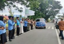 Sambut Ramdhan, Camat Mappedeceng Lepas Pawai Tarhib Ramadhan