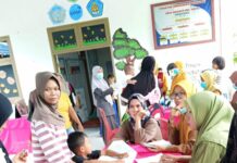 Posyandu Balita Serta Pembagian Vitamin A di Desa Madani