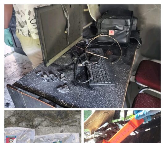 Kantor Desa Kariango Baebunta Diduga Dibakar OTK Menggunakan Bom MolotovÂ