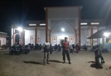 Personel Polsek Baebunta Giat Pengamanan dan Monitoring Sholat Tarawih di Bulan Suci Ramadhan