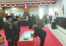 DPRD Luwu Utara Gelar Sertijab Bupati dan Wabup, Serta Paripurna Pidato Sambutan Bupati