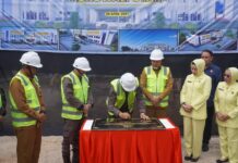 Pelatakan Batu Pertama Pembangunan Kantor Kajari Oleh Bupati Morowali Utara