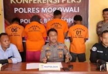 Polsek Bahodopi Amankan Empat Pelaku Pengeroyokan, Satu Diantaranya Wanita, Dua Buron