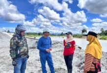 Anggota DPRD Andi Abriani Bersama Andi Sukma Tinjau Pengerjaan Penanggulangan Banjir di Desa Polewali