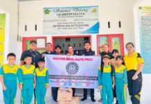 Komunitas Jeleme Palsu Luwu Timur Salurkan Bantuan Sarana Belajar di Sekolah Adi Widyalaya Satya Dharma