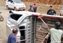 Mobil Pickup Asal Palopo Kecelakaan Tunggal di Luwu Timur