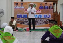 Wabup Morowali Utara Lepas Jamaah Calon Haji di Kecamatan Petasia