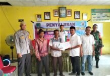 Bhabinkamtibmas Polsek Baebunta Hadiri Penyaluran BLT-DD Tahap IV dan V Tahun 2025 di Desa Beringin Jaya