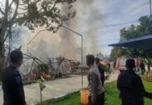 Si Jago Merah Hanguskan Dua Bangunan di Objek Wisata Alam Tirosoe Baebunta