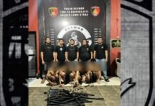 Resmob Polres Luwu Utara Amankan 4 Orang Terduga Pencuri Komponen Jaringan Telekomunikasi
