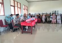 Bhabinkamtibmas Polsek Baebunta Hadiri Penamatan dan Ramah Tamah Siswa UPT SMP 3 Baebunta Selatan