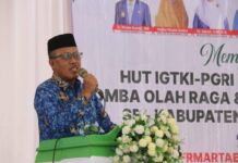 Wakil Bupati Morowali Utara Hadiri HUT ke-75 IGTKI PGRI
