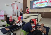 Sambut Hari Bhayangkara ke 79, Polres Morowali Utara Gelar Aksi Donor Darah