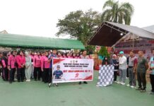 HUT Bhayangkara ke-79, Polres Luwu Timur Gelar Jalan Sehat