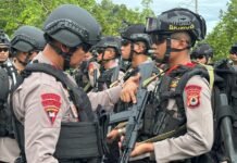 Batalyon D Pelopor Satbrimobda Sulsel Apel Kesiapsiagaan dalam Rangka Pengecekan Personel dan Peralatan