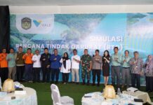 Wujud Proaktif Memitigasi Potensi Bencana, PT Vale Simulasi Rencana Tindak Darurat Bendungan Seri Sungai Larona di Malili