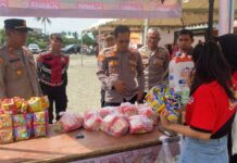 Momen Hari Bhayangkara ke-79, Polres Luwu Utara Gelar Pasar Murah untuk Masyarakat
