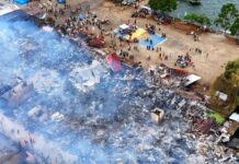 Kebakaran di Sorowako, 46 Rumah Ludes Tidak Ada Korban Jiwa