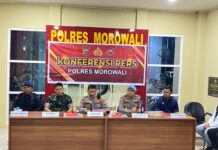 Polres Morowali Amankan Terduga Pelaku Pengeroyokan, Oknum Anggota Polri dan Tiga Security