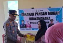 Gerakan Pangan Murah Polres Luwu Timur Jaga Stabilitas Pangan Nasional
