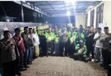 Silaturahmi dengan Komunitas Ojek, Polres Morowali Utara Ajak Jaga Kamtibmas