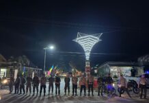 Patroli Gabungan Polsek Mangkutana Antisipasi Gangguan Kamtibmas