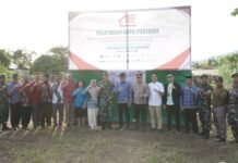 Wabup Morowali Utara Hadiri Peletakan Batu Pertama Gerai Pergudangan Koperasi Merah Putih