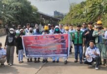 Aliansi Buruh Morowali Aksi Kampanye Kedua Dukung Perundingan PKB di Manado