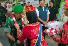 Pangdam XXIII/Palaka Wira Jonathan Disambut dengan Adat Mori di Morowali Utara