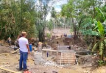 Progres Pembangunan Jembatan Swadaya Warga Selli Mencapai Tiga Puluh Persen !