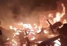 Breaking News, Satu Rumah Panggung di Luwu Utara Terbakar