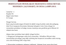 Tolak Pembangunan Retail Modern, Warga Desa Lampuawa Buat Surat Pernyataan ke Bupati