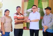 Bupati Delis Serahkan Satu Unit Rumah dari PT Bumanik untuk Warga Terdampak Bencana Banjir di Desa Molino