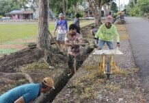 Kesiapan Lomba Kebersihan Tingkat Desa dan Kecamatan, Pemdes Manggala Gotong Royong Bersama Warga
