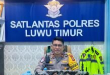 Sat Lantas Polres Luwu Timur Sebut Ratusan Pelanggaran di Pekan Pertama Operasi Zebra