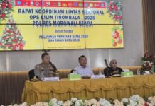 Kapolres Morowali Utara Pimpin Rakor Ops Lilin Tinombala 2025