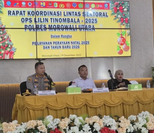 Kapolres Morowali Utara Pimpin Rakor Ops Lilin Tinombala 2025